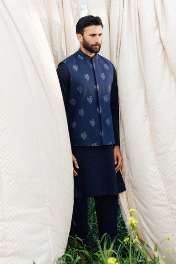 Navy Blue Kurta Pajama